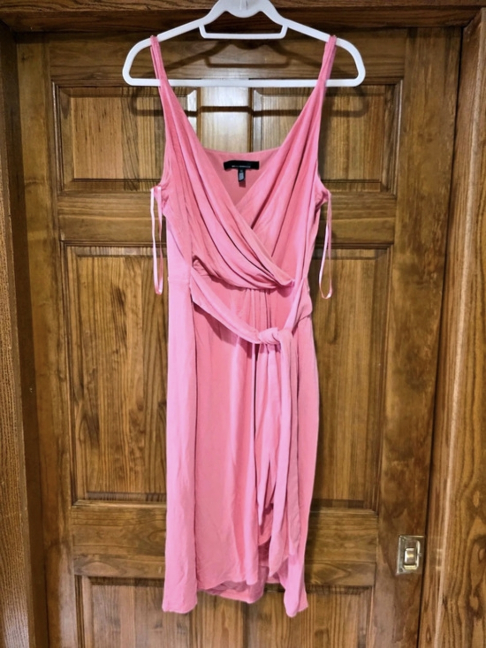 White House Black Market Pink Sandal midi dress - Picture 2 of 4